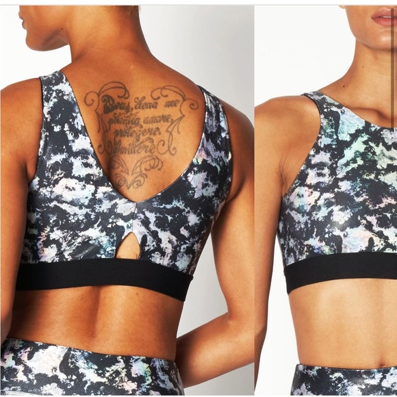 NEW • Heroine Sport • Women’s Reversible Sports Bra Silver Nova  Small - Picture 2 of 4